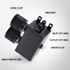 JDMON AN8 1.2L Dual Filter Engine Oil Catch Can Tank,