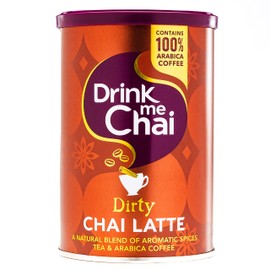 Drink Me Chai Dirty Chai Latte 200g | Just Add Water, Dirty Chai Latte Powder | Made with 100% Colombian Arabica Coffee and Our Secret Chai Latte Recipe (Pack of 1)