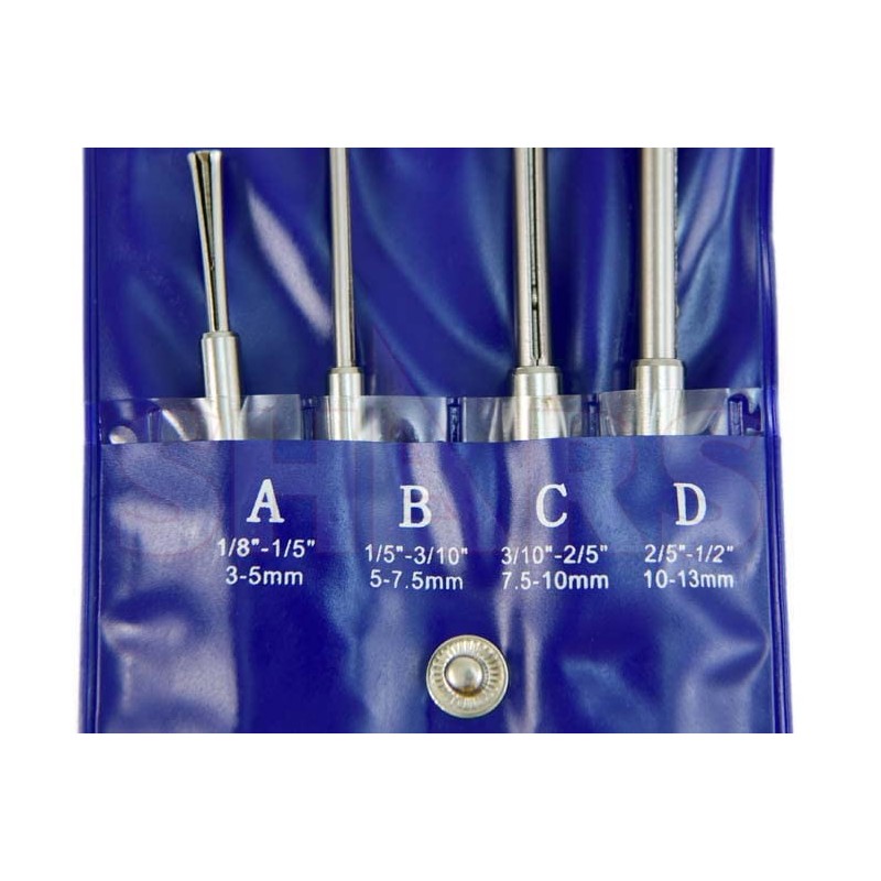 Shars 1/8" to 1/2" Half Ball Small Hole Gage Set