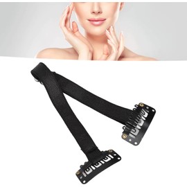 Hilos Tensores Faciales, 4PCS Banda de Estiramiento Facial, Banda de Estiramiento Facial, Cinturón de Estiramiento Facial Elástico Ajustable Cinturón de Eliminación de Arrugas en los Ojos (Negro)