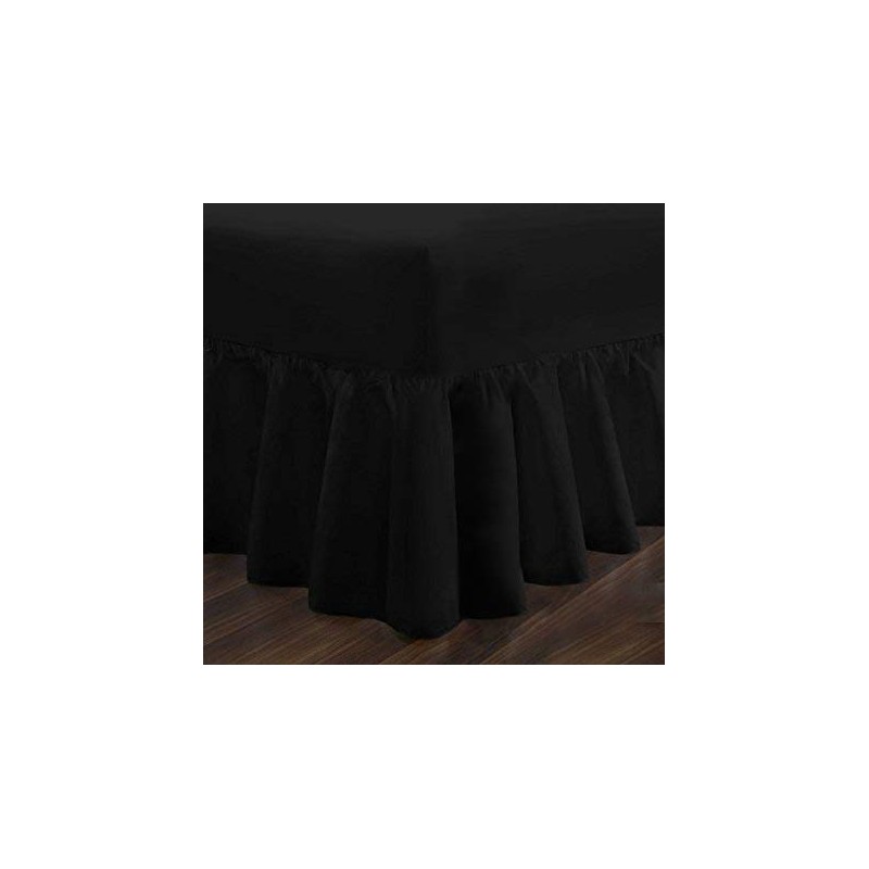 Luxury Percale Frilled Valance Fitted Sheets 14 Colours in Single,