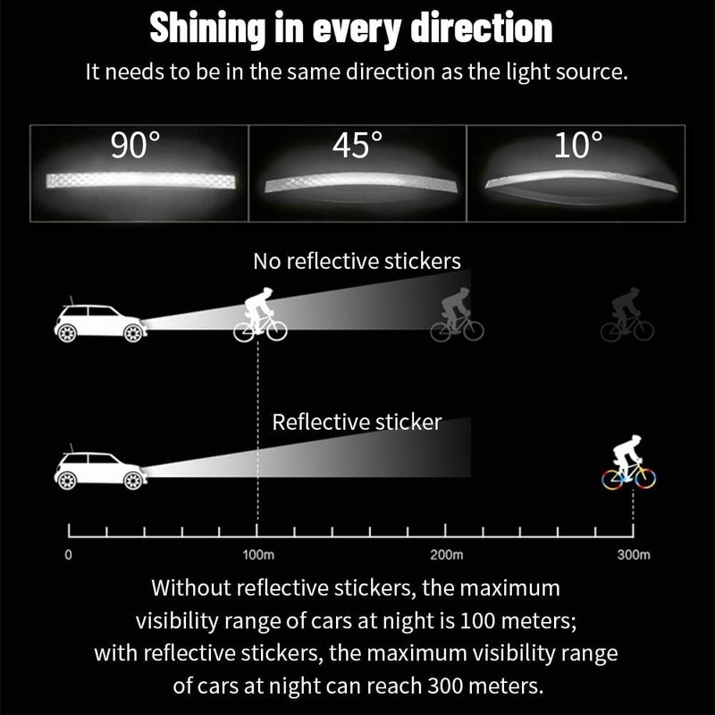 Reflector Sticker, Reflector Sticker Bicycle, Reflective Sticker Reflective Tape for