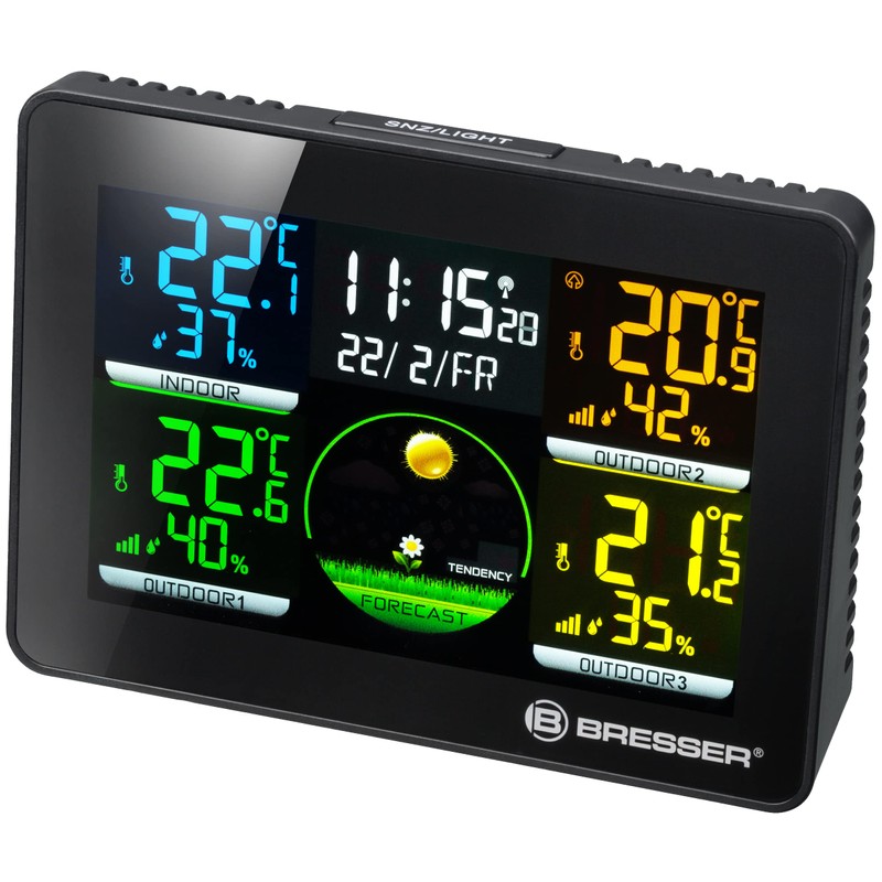 Bresser Quadro NLX Wireless Weather Station with Outdoor Sensor, Thermo