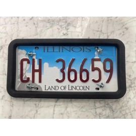 Universal Bumper Guard Protector Rubber License Plate FRAME Holder Bracket for Car Truck SUV Golf Cart Trailer–License Plate Attachment Mounting Tag Adapter, Premium Accessories–Bolts, Screws included