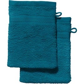 REDBEST Chicago Wash Mitt Pack of 2 – Absorbent, Durable, Ideal for Travel, Sports – Petrol Size 15 x 21 cm (Other Colours)