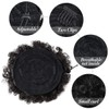 PARXITN Afro Puff Hair Bun Drawstring Ponytail Kinky Curly Synthetic