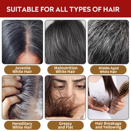 2PCS Saffron Hair Spray, Saffron Hairs Blackening Spray, Saffron Herbal Essence Spray, Leaving Hairs Shiny Non-Frizzy