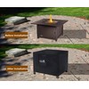Taruimoo Fire Pit Cover Square Heavy-Duty Outdoor firepit Cover Waterproof