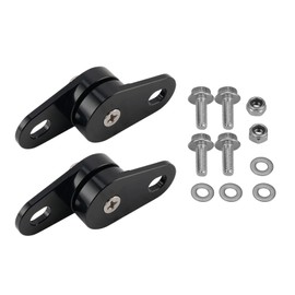 NICECNC 2PCS Black Billet Exhaust tube Hanger Bracket Muffler Mount Compatible with Yamaha Banshee 350 Banshee 350 YFZ350 YFZ350SP YFZ350SE YFZ350LE, Replacemet for 2GU-14771-00-00