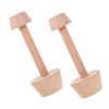iplusmile 2pcs Wooden Egg Tart Mold Double Side Pastry Tamper