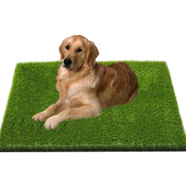 Artificial Turf 39.4inX31.5in Indoor Outdoor Synthetic Grass Mat for Dogs,Party Wedding Christmas Balcony Garden Lawn Carpet,Drainage Hole Simulated Fake Grass Carpet,Pet Carpet(39.4x31.5 inch)