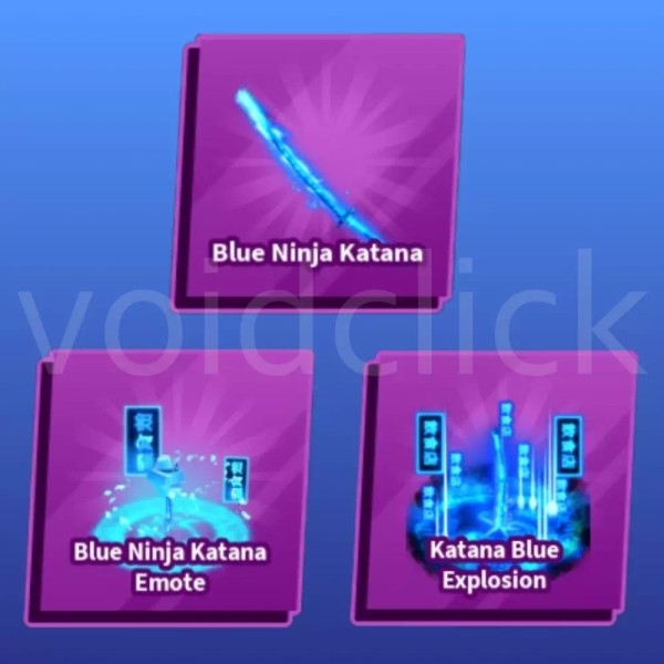 Blue Ninja Katana [Full Set] (Blade Ball ROBLOX)
