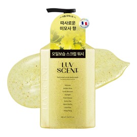 Rubcent Scrub Body Wash Little Forest Mimosa Fragrance, 1 pc, 500ml / 럽센트 스크럽 바디워시 리틀 포레스트 미모사향, 1개, 500ml