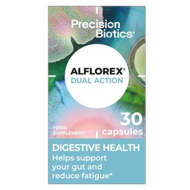 Alflorex Dual Action – Daily Gut Health Probiotics - Helps Reduce Fatigue - Contains Bifidobacterium Longum Bacterial Culture Strains 35624 & 1714 - 30 Capsules.