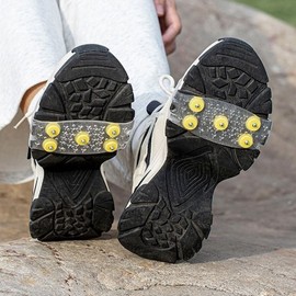 Winter non-slip crampons urban snowy ice Fall prevention equipment transparent set 2ea
