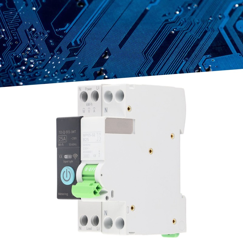 Smart WiFi Circuit Breaker with Metering Remote Control Timer Home