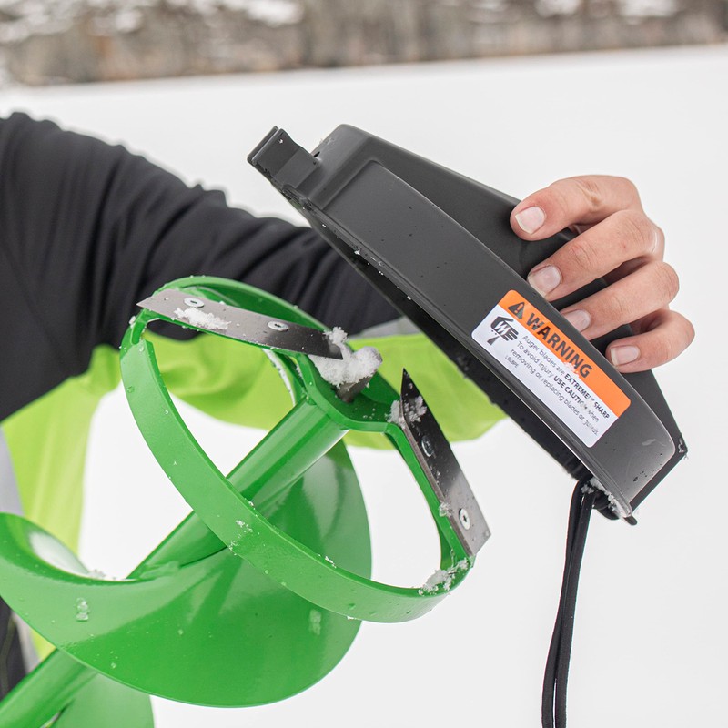 ION ICE FISHING Blade Protector, 8 inch, Electric Augers, Black,