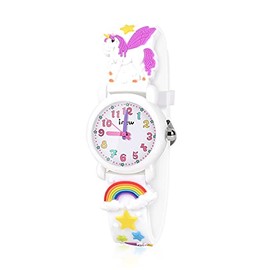 VAPCUFF Toys for 3-8 Year Old Kids, Kids Watch for Girls Age 3-8 Birthday Gifts for 4-8 Year Old Kids Gifts for Back to School Xmas Gifts for Girls Stocking Stuffers for Girls - White