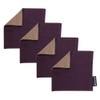 Fabrizm 1083_pur-pur2 Coasters, Set of 4, 3.9 x 3.9 inches