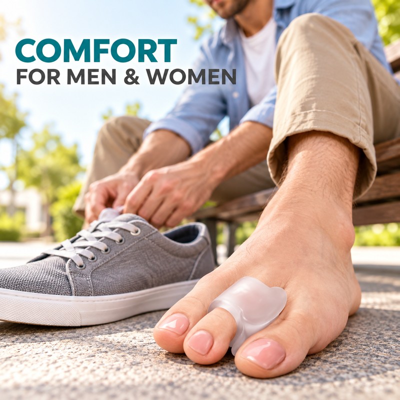 4-Piece Unisex Toe Covers with Gel Padding and Cushioning for