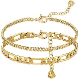 Jenosy Women's 14K Gold-Plated Bracelet, V