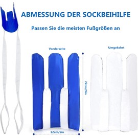 LATRAT Dressing Aid for Socks and Stockings, Stocking Aid, Lightweight and Easy to Put On Socks Stocking Dressing Aid, Sock Aid for Older, Disabled Pregnant Women, Immobile People