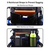 LIGHTMEUP New Upgraded Wheelchair Bag with Mesh Cup Holder for