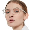 OCCI CHIARI Clear Blue Light Blocking Glasses Women, Rectangular Screen