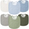 Susurration Muslin Baby Bibs 6 Pack Bandana Drool Bibs,Soft Square