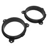 1 Pair 6.5in Door Speaker Spacer Wire Harness Kit Black