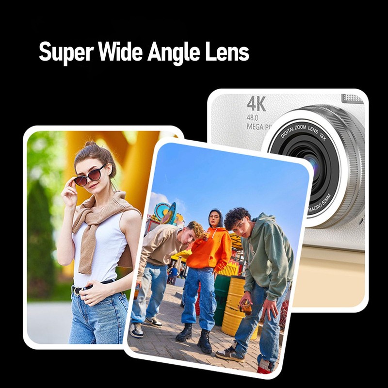 Bewinner FHD 1080P Digital Camera with 48MP Sensor, 2.4" Flip