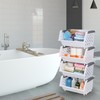 Jekiyo 4-Pack Plastic Stackable Organizer Basket, Stacking Storage Baskets