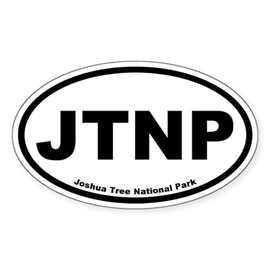 CafePress Joshua Tree National Park Oval Sticker Oval Car Bumper Sticker