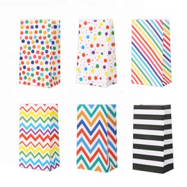 Party Favor Gift Bags,24-Pack Elegant Candy Gift Bags with Ribbon Handles - Durable Party Favor Bags for Weddings, Birthdays, Baby Showers - Assorted Colors Decorative Treat Bags