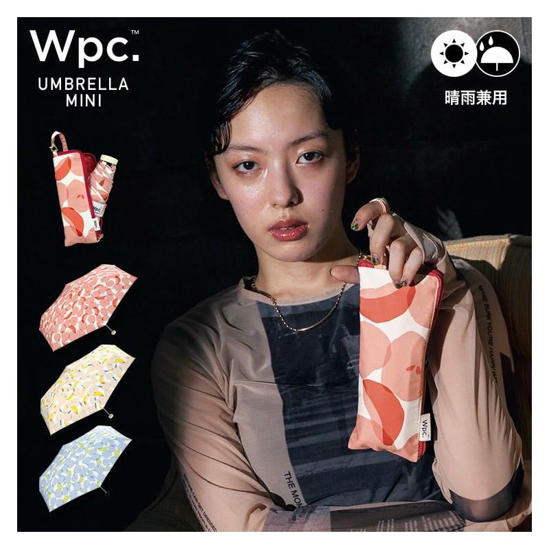 [2025] Wpc. 4476-125-002 Folding Umbrella, Omena, Mini, Yellow, Rain Umbrella,