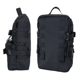 IDOGEAR SPORTS Tactical MOLLE Hydration Pack for 2L Water Bladder Reservoir Bag for Plate Carrier Outdoor Airsoft Paintball(Black)