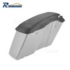 risemotom8 PU Leather Waterproof Hardbag Saddlebag Lid Covers for Harley