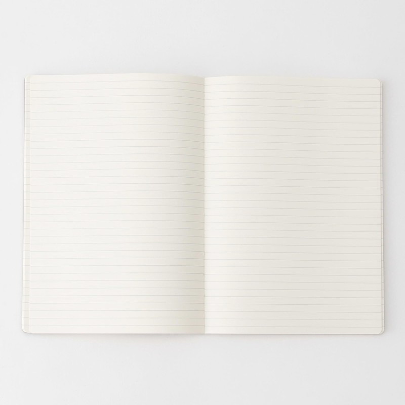 Muji NAA42A8S Premium Paper Flat Notebook Black A5 Horizontal Ruled