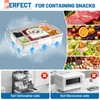 Snackle Box Container with Ice Pack Built In, 8 Compartment
