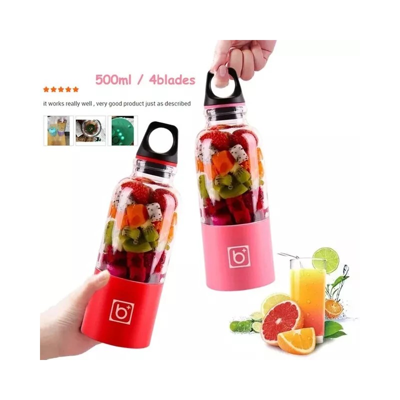 Bingo 500ml Mini Portable USB Rechargeable Electric Juicer Cup Blender