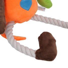 AB Tools Millie Mouse Teddy Medium Rope Soft Plush Play Dog Toy With Squeak