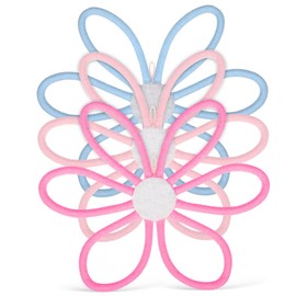 Ciieeo 3 Pcs Boho Flower Nursery Wall Decor Rope Flower Hanging Ornaments for Bedroom Lightweight Handwoven Versatile Floral Decoration for Home and Classroom