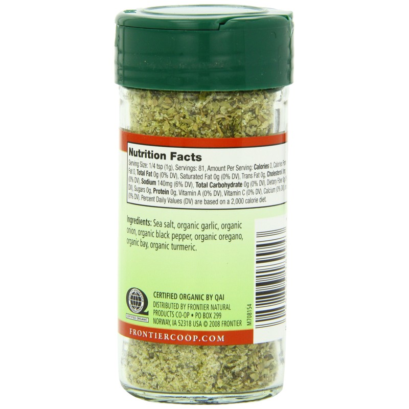 Frontier Herb Adobo Seasoning Blend, Non Irradiated, 2.86 Ounces (Pack