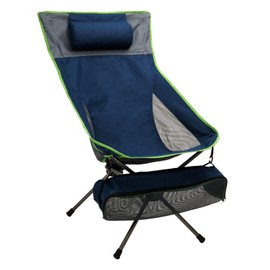 SUNNYFEEL Folding Camping Chair High Back, Portable Backpacking Chairs Lightweight, Small Compact Collapsible Camp Lawn Chair Heavy Duty with Pillow for Outdoor, Picnic, Beach, Fishing
