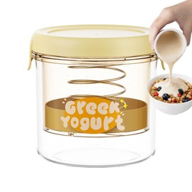 Homemade Yogurt Strainer - Fine Mesh Yogurt Filter,Kitchen Food Gadgets with Tight-Fitting Lid for Soy Milk, Cheese, Yogurt, and Other Dairy Products