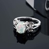 Gem Stone King 925 Sterling Silver Oval Gemstone Birthstone Engagement