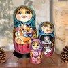 Friendship Cat and Dog 3-Nest Matreshka Wooden Nesting Dolls Set