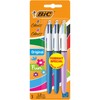 Lot de 3 stylos bille 4 couleurs - BIC -