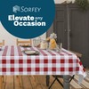 Sorfey Tablecloth - Vinyl with Flannel Back, 52"x72" Rectangle, Water