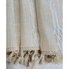 GOHD Country Road Tiers Kitchen Curtains Boho Jacquard Stripe Tassel